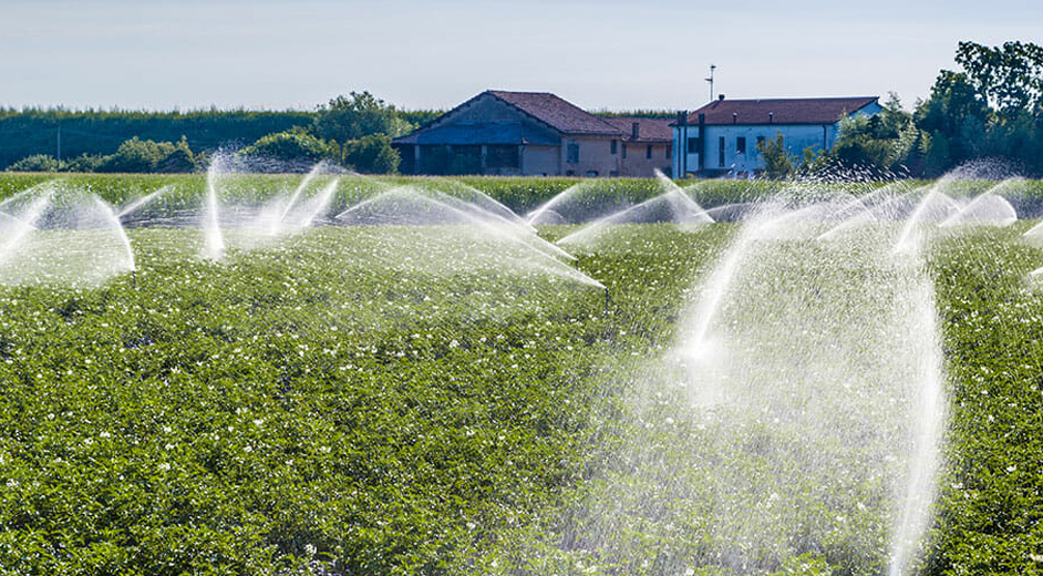 Bomba de riego agrícola