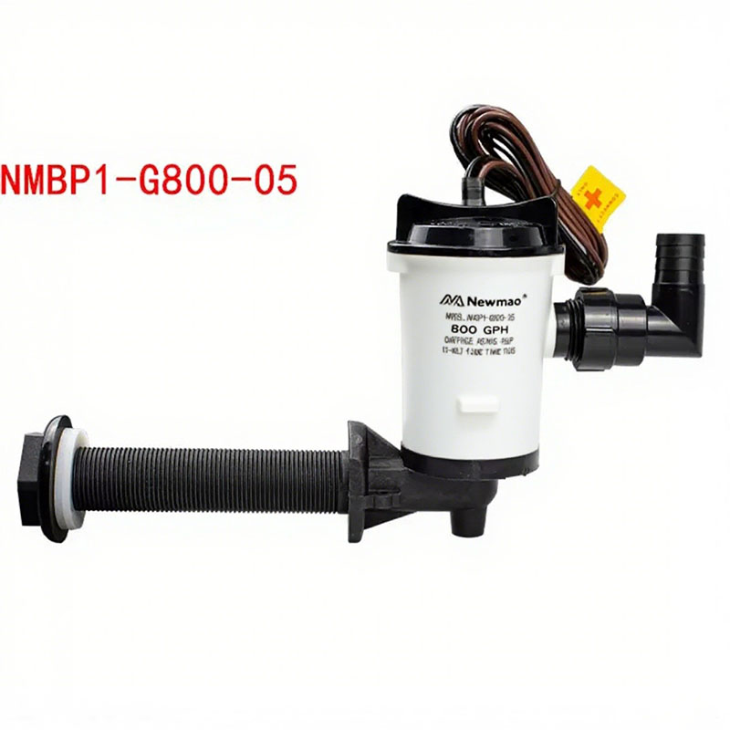 800GPH Livewell Pump Bait Tank 12V Submersible Boat Bilge Pump for Marine